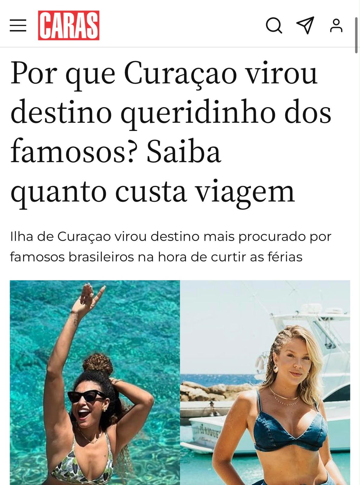 CARAS — ¿Por qué Curazao se volvió el destino favorito de los famosos?